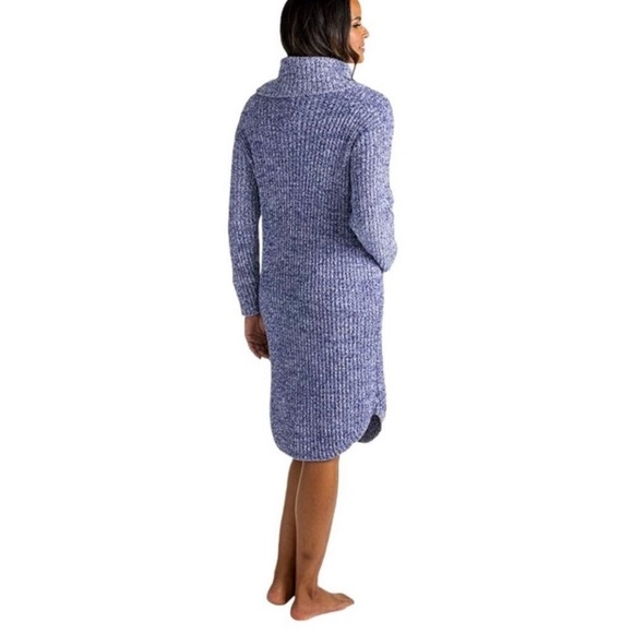 Softies Marshmallow Slouch Turtleneck Lounger Dress Gown -  L / XL Navy - Picture 7 of 15